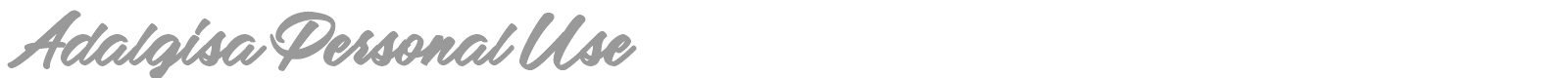 Adalgisa font preview